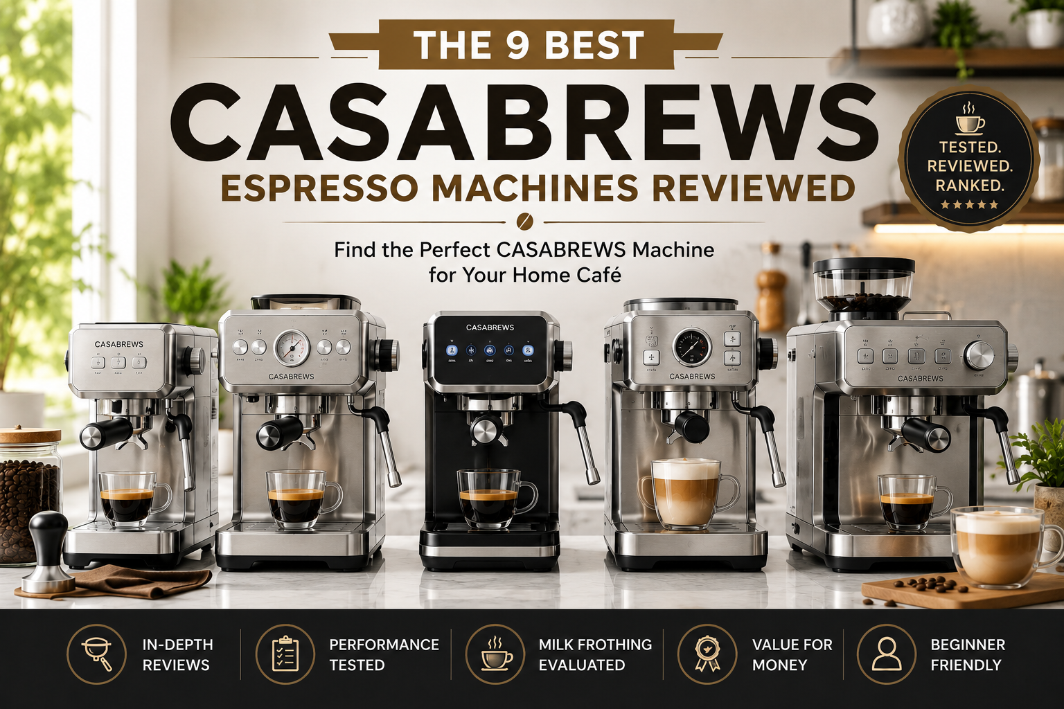 The 9 Best CASABREWS Espresso Machines of 2026: Compared and Reviewed