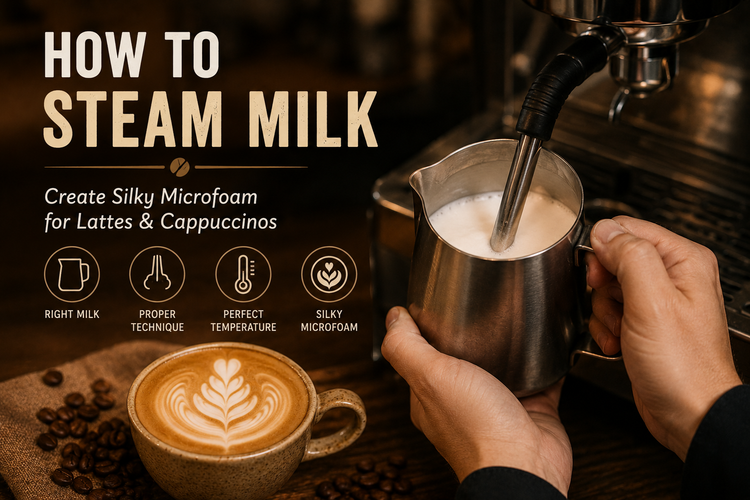 How to Steam Milk for Espresso Drinks: A Beginner’s Guide