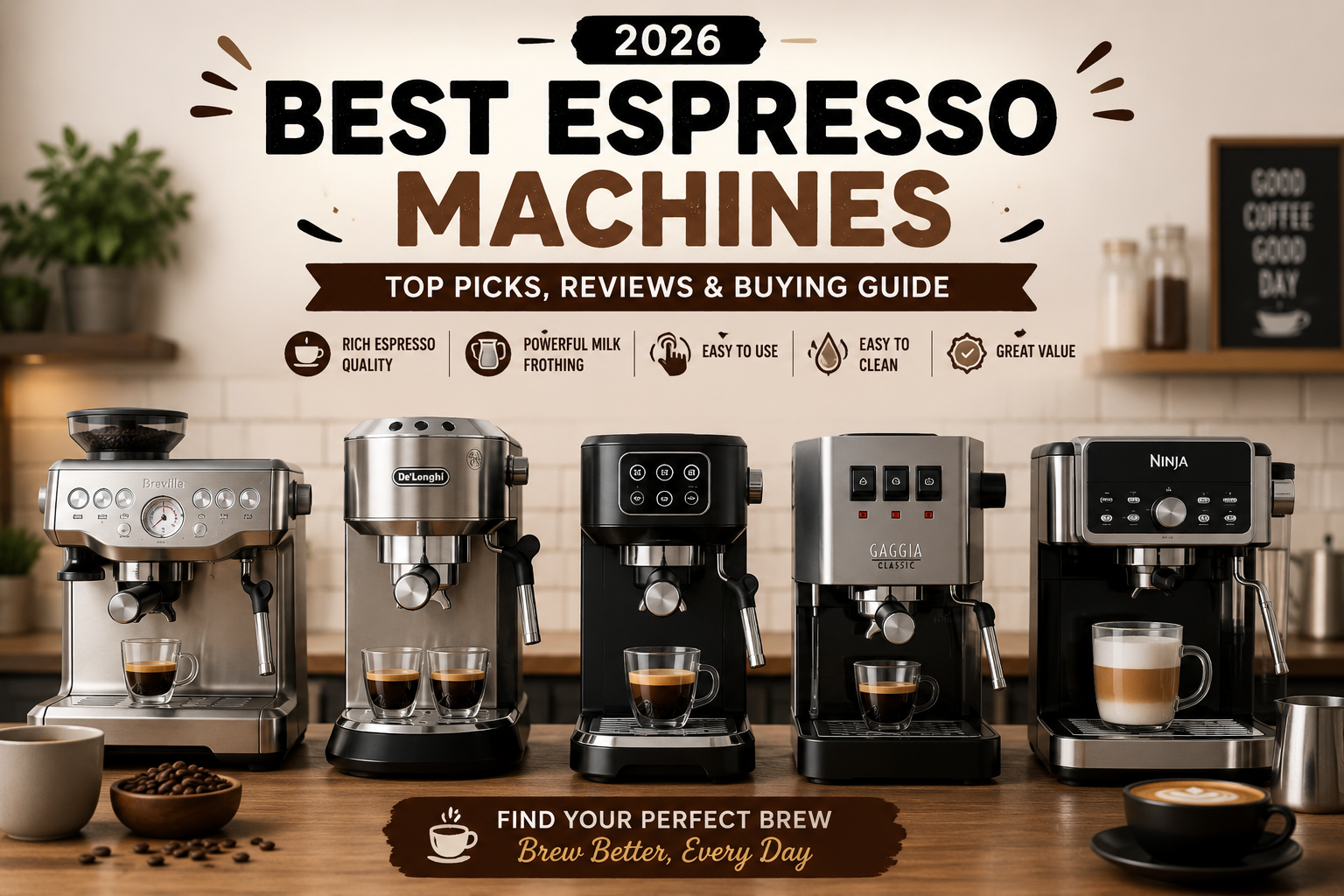 The 10 Best Espresso Machines of 2026 – Expert Reviews