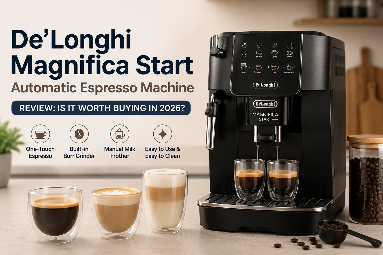 De’Longhi Magnifica Start Automatic Espresso Machine Review: Is It Worth Buying in 2026?
