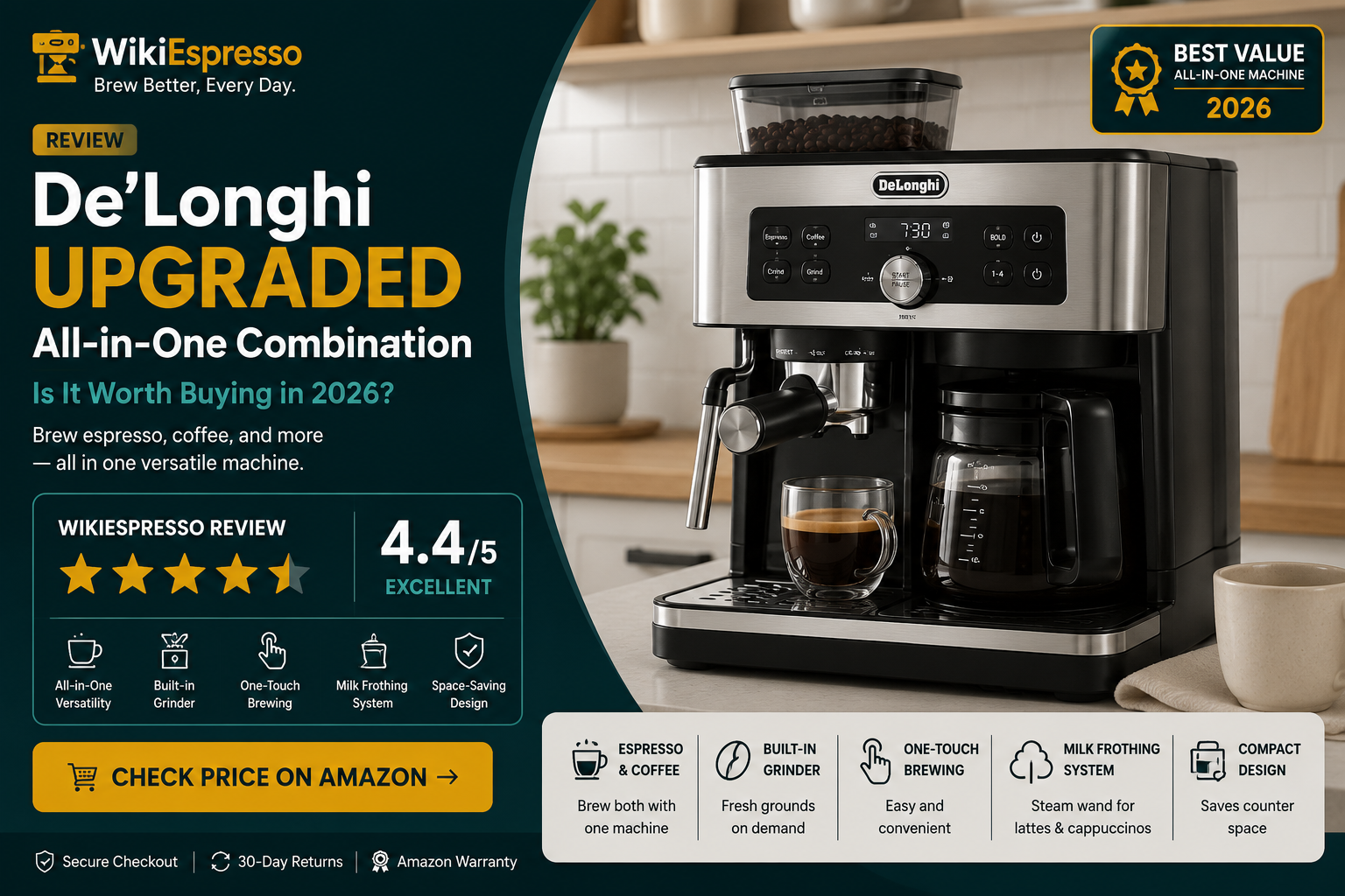 De’Longhi UPGRADED All-in-One Combination: Is It Worth Buying in 2026?