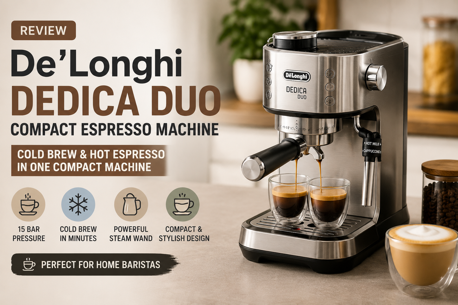 De’Longhi Dedica Duo Compact Espresso Machine – Cold Brew Coffee Maker: Is It Worth Buying in 2026?